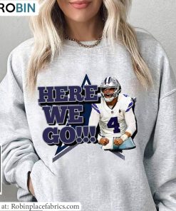 Yeaah Here We Go Sweatshirt , Dallas Cowboys Shirt Unisex Hoodie