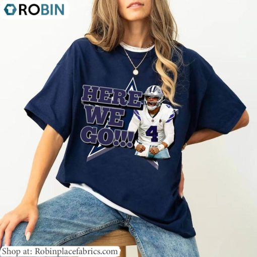 Yeaah Here We Go Sweatshirt , Dallas Cowboys Shirt Unisex Hoodie