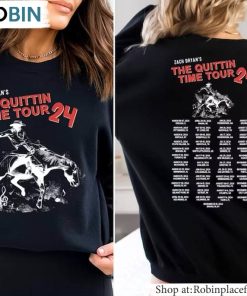 Zach Bryan Tour Shirt, The Quittin Time Tour 2024 Sweatshirt Sweater