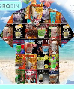 100 Cocktails-Recipes, Halloween-Party Hawaiian Shirt