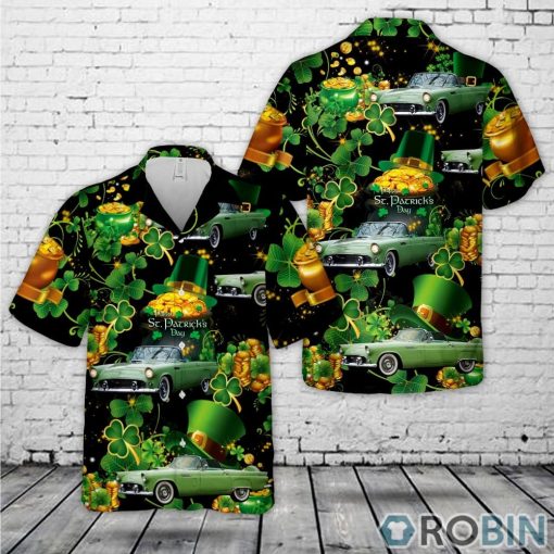 1956 Ford Thunderbird, Patrick’s Day Hawaiian Shirt