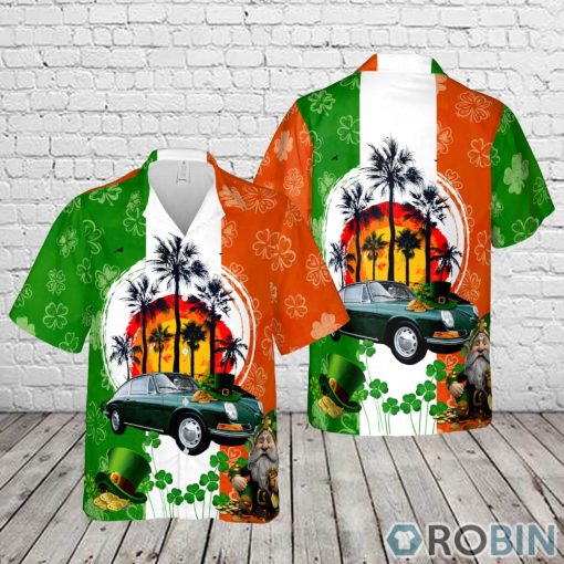 1965 Porsche 911 Coupe Irish Green St Patrick’s Day Hawaiian Shirt