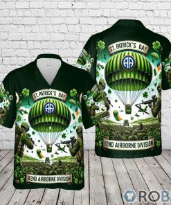 82nd Airborne Division St Patrick’s Day Hawaiian Shirt