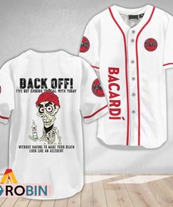 Achmed Back Off With Bacardi Rum Baseball Jersey Shirt Style Achmed Back Off With Bacardi Rum Baseball Jersey Shirt Style