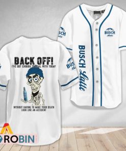 Achmed Back Off With Busch Latte Baseball Jersey Shirt Style