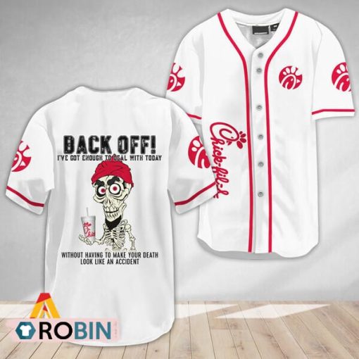 Achmed Back Off With Chick Fil A Baseball Jersey Shirt Style