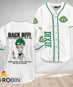Achmed Back Off With Dixie Beer Baseball Jersey Shirt Style