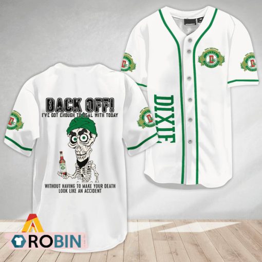Achmed Back Off With Dixie Beer Baseball Jersey Shirt Style