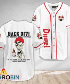 Achmed Back Off With Duvel Beer Baseball Jersey Shirt Style Achmed Back Off With Duvel Beer Baseball Jersey Shirt Style