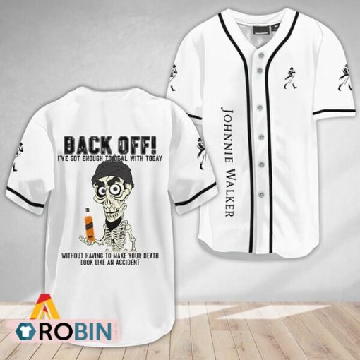 Achmed Back Off With Johnnie Walker Baseball Jersey Shirt Style