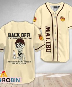 Achmed Back Off With Malibu Rum Baseball Jersey Shirt Style