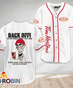Achmed Back Off With Tim Hortons Baseball Jersey Shirt Style Achmed Back Off With Tim Hortons Baseball Jersey Shirt Style