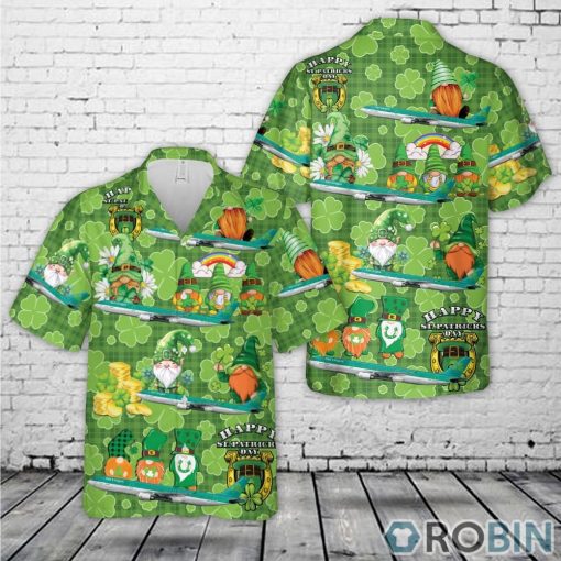 Aer Lingus Airbus A330-302 EI-ELA St Patrick’s Day Hawaiian Shirt