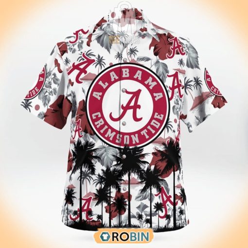 Alabama Crimson Tide Palm Trees Summer Hawaiian Shirt