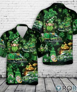 Ambulance Car Green Patrick’s Day Hawaiian Shirt Ambulance Car Green Patrick’s Day Hawaiian Shirt