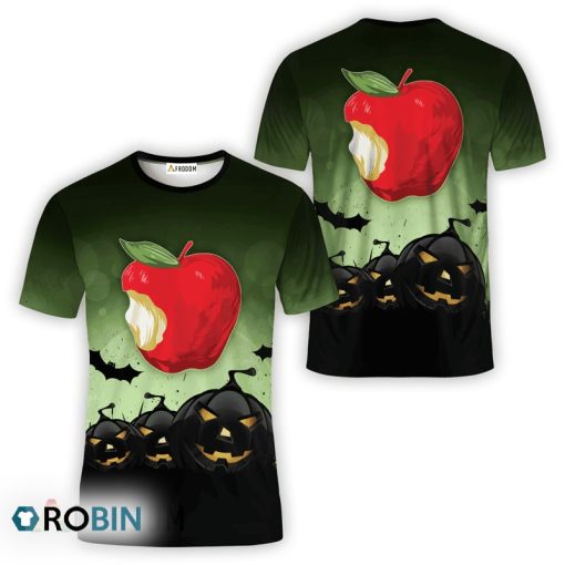 Angry Orchard Halloween Night Pumpkin All Over Printed T-Shirt