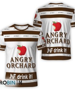 Angry Orchard White Just Drink It All Over Printed T-Shirt