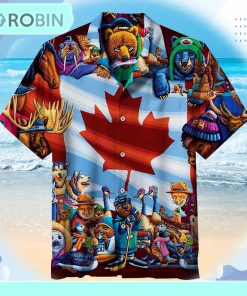 ANIMALS OF CANADA Unisex Hawaiian Shirt
