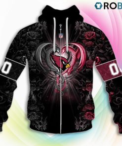 Arizona Cardinals NFL Rose Dragon 3D Hoodie, Cardinals Merchandise Arizona Cardinals NFL Rose Dragon 3D Hoodie, Cardinals Merchandise