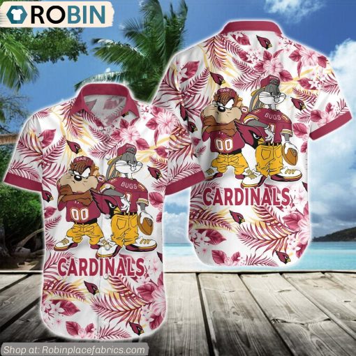 Arizona Cardinals Taz And Bugs NFL Teams Hawaiian Shirt