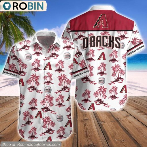 Arizona Diamondbacks Palm Island Pattern MLB Hawaiian Shirt