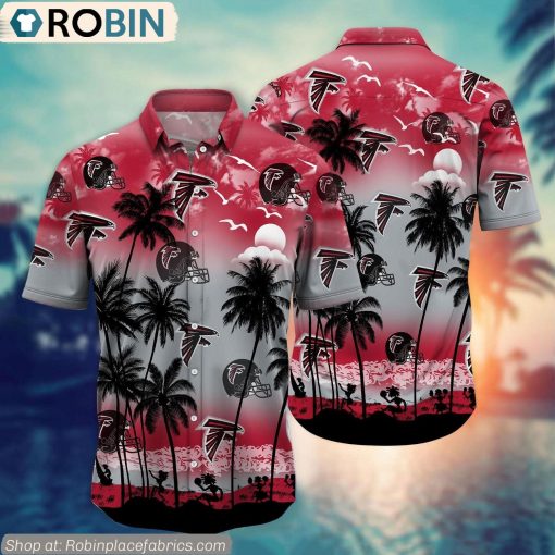 Atlanta Falcons Aloha Palm Tree Hawaiian Shirt