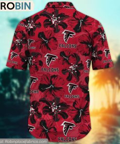 Atlanta Falcons Hibiscus Tropical Pattern NFL Hawaiian Shirt Atlanta Falcons Hibiscus Tropical Pattern NFL Hawaiian Shirt