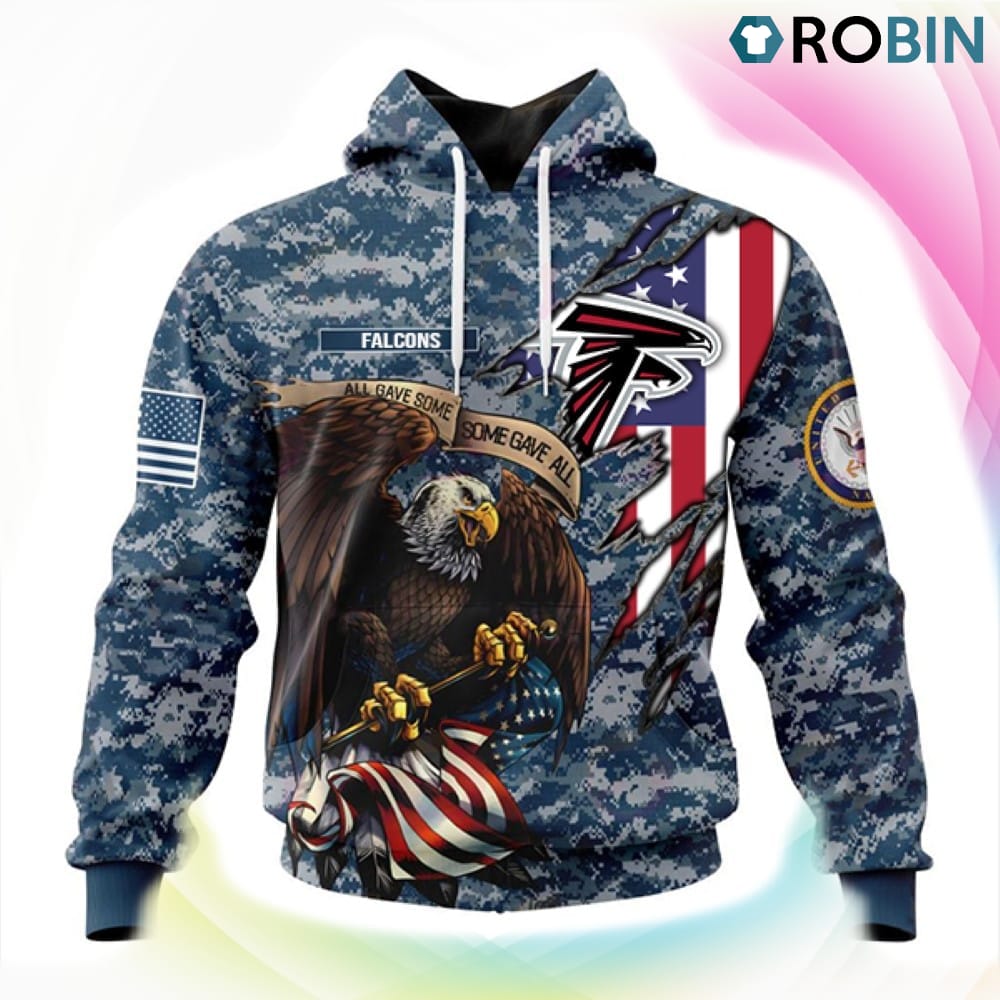 Atlanta Falcons NFL Honor US Navy Veterans 3D Hoodie, Atlanta Falcons Fan Shirt