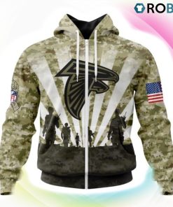 Atlanta Falcons NFL Salute To Service 3D Hoodie, Falcons Gear Atlanta Falcons NFL Salute To Service 3D Hoodie, Falcons Gear