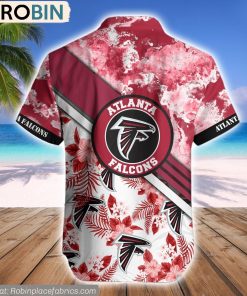 Atlanta Falcons Watercolor Pattern Hibiscus Hawaiian Shirt Atlanta Falcons Watercolor Pattern Hibiscus Hawaiian Shirt