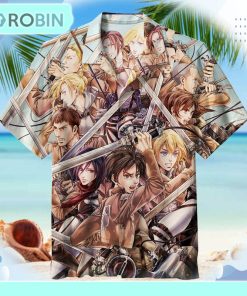 Attack on Titan Unisex Hawaiian Shirt Attack on Titan Unisex Hawaiian Shirt