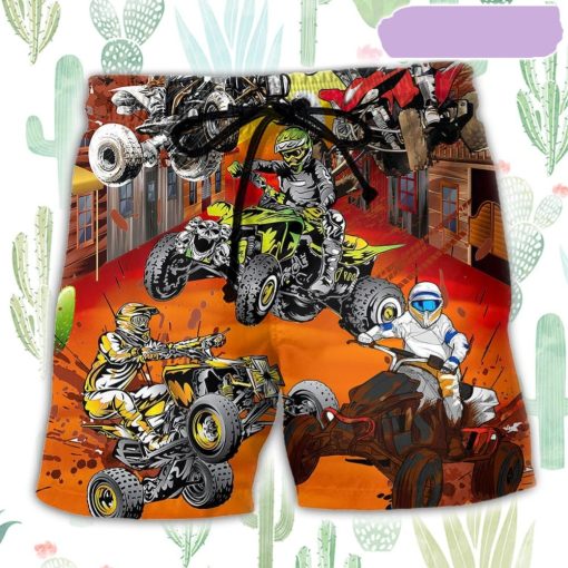 ATV Quad Riding Hard Beach Short, Gift for Holiday Summer