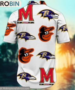 Baltimore Baltimore Ravens And Baltimore Orioles Sports Hawaiian Shirt Baltimore Baltimore Ravens And Baltimore Orioles Sports Hawaiian Shirt