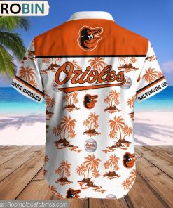 Baltimore Orioles Palm Island Pattern MLB Hawaiian Shirt Baltimore Orioles Palm Island Pattern MLB Hawaiian Shirt