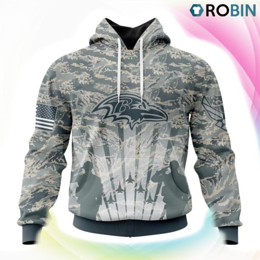 Baltimore Ravens NFL Honor US Air Force Veterans 3D Hoodie, Ravens Shirt