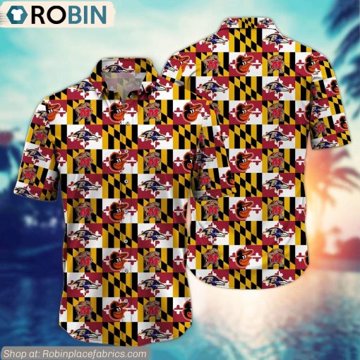 Baltimore Sports Happy 4th Of July Hawaiian Shirt