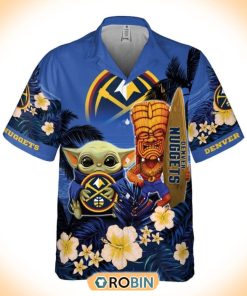 Basketball Denver Nuggets And Baby Yoda Summer Hawaiian Shirt Basketball Denver Nuggets And Baby Yoda Summer Hawaiian Shirt