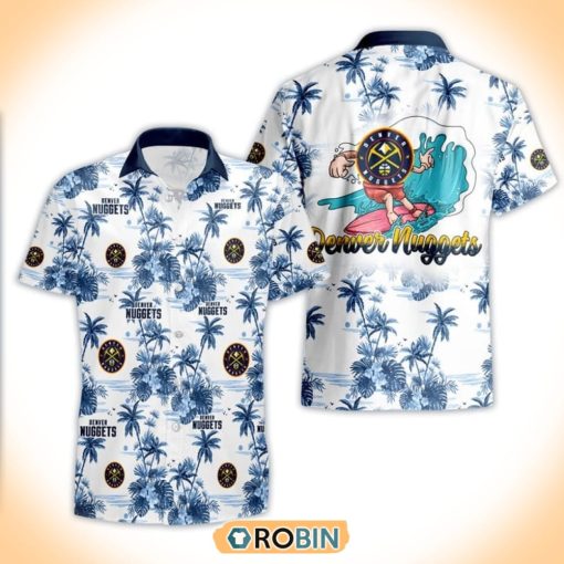 Basketball Denver Nuggets Special Logo Surfing Summer Hawaiian Shirt
