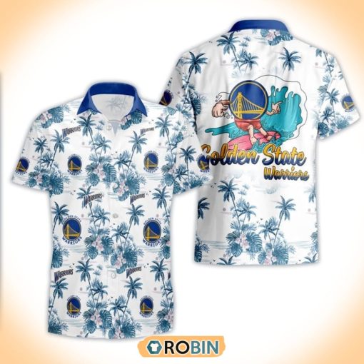 Basketball Golden State Warriors Special Logo Surfing Summer Hawaiian Shirt