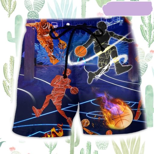 Basketball Its In My DNA Beach Short, Gift for Holiday Summer