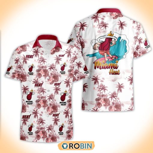 Basketball Miami Heat Special Logo Surfing Summer Hawaiian Shirt