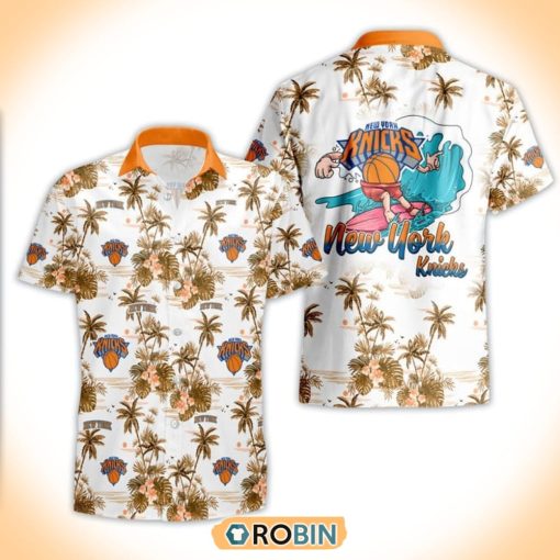 Basketball New York Knicks Special Logo Surfing Summer Hawaiian Shirt