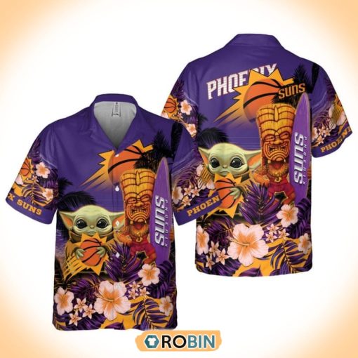 Basketball Phoenix Suns And Baby Yoda Summer Hawaiian Shirt