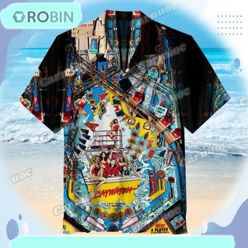 Baywatch Pinball Machine Unisex Hawaiian Shirt