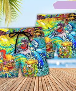 Beach Bum 4 Life Crazy Life Beach Short, Gift for Holiday Summer