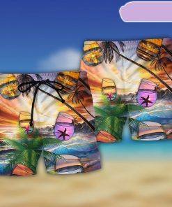 Beach Cocktail Style Beach Short, Gift for Holiday Summer