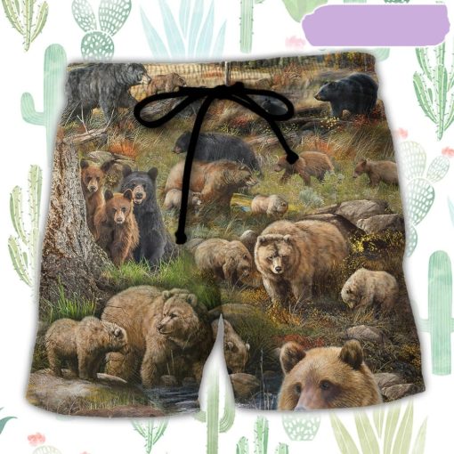 Bear – Be Brave Little Bear Beach Short, Gift for Holiday Summer