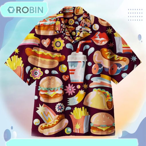Beautiful Burgers, Tacos, Hot Dogs Universal Hawaiian Shirt