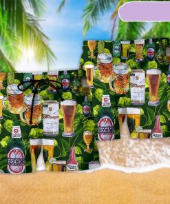 Beer Love It Green Leaves Beach Short, Gift for Holiday Summer Beer Love It Green Leaves Beach Short, Gift for Holiday Summer