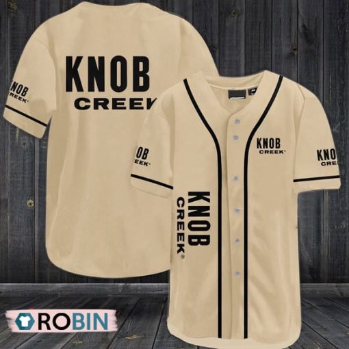Beige Knob Creek Baseball Jersey Shirt Style